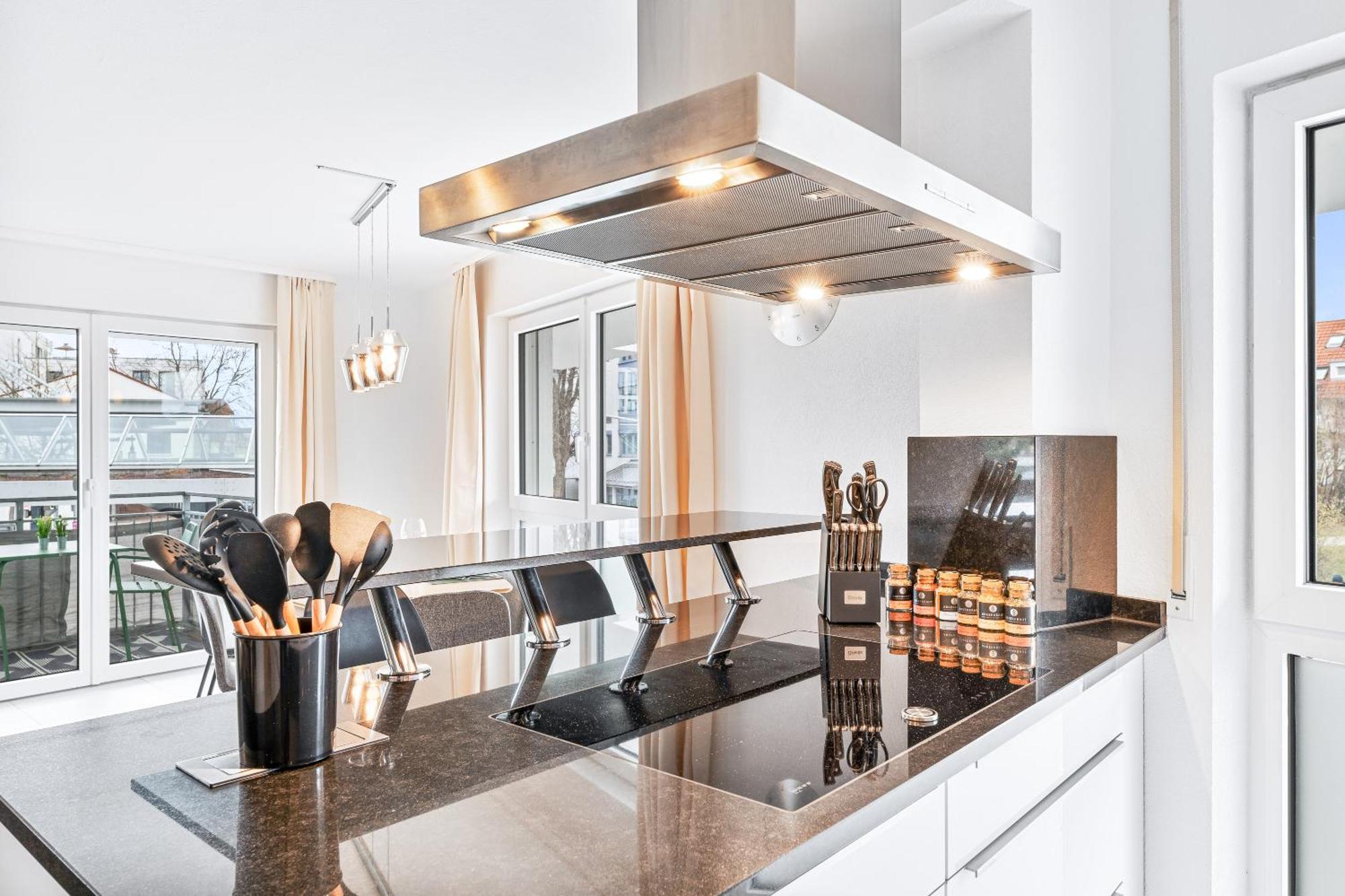 Design-Apartment - Kueche - Parken - Zentral Leinfelden-Echterdingen Luaran gambar